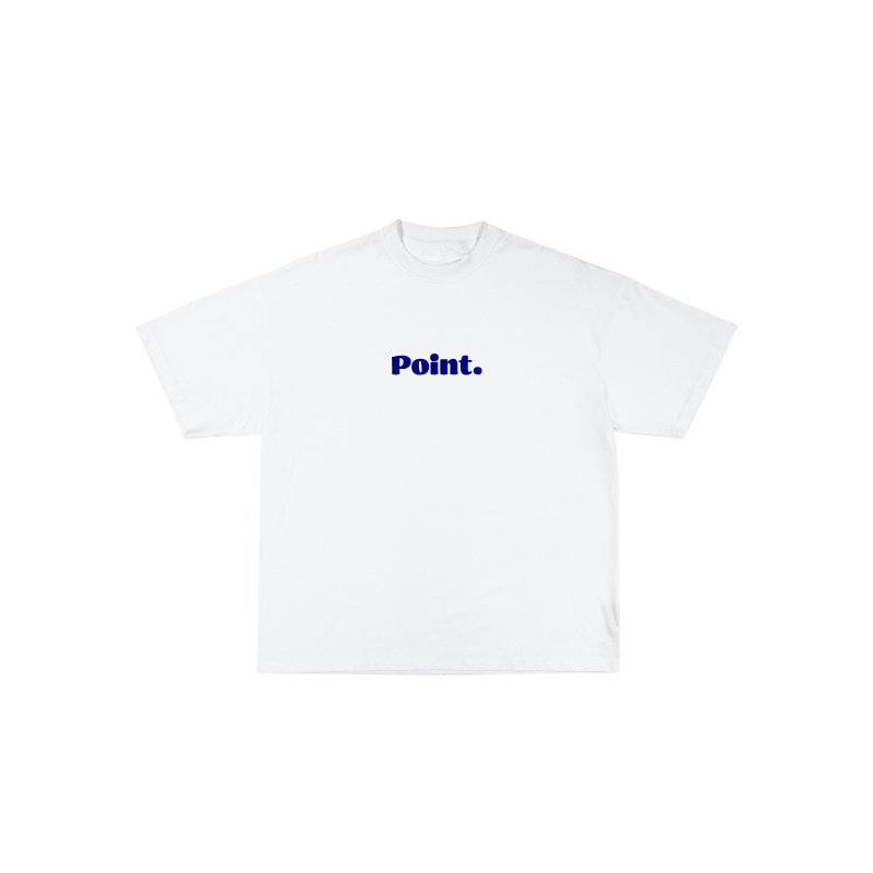 Point - Scribble T (white and blue).