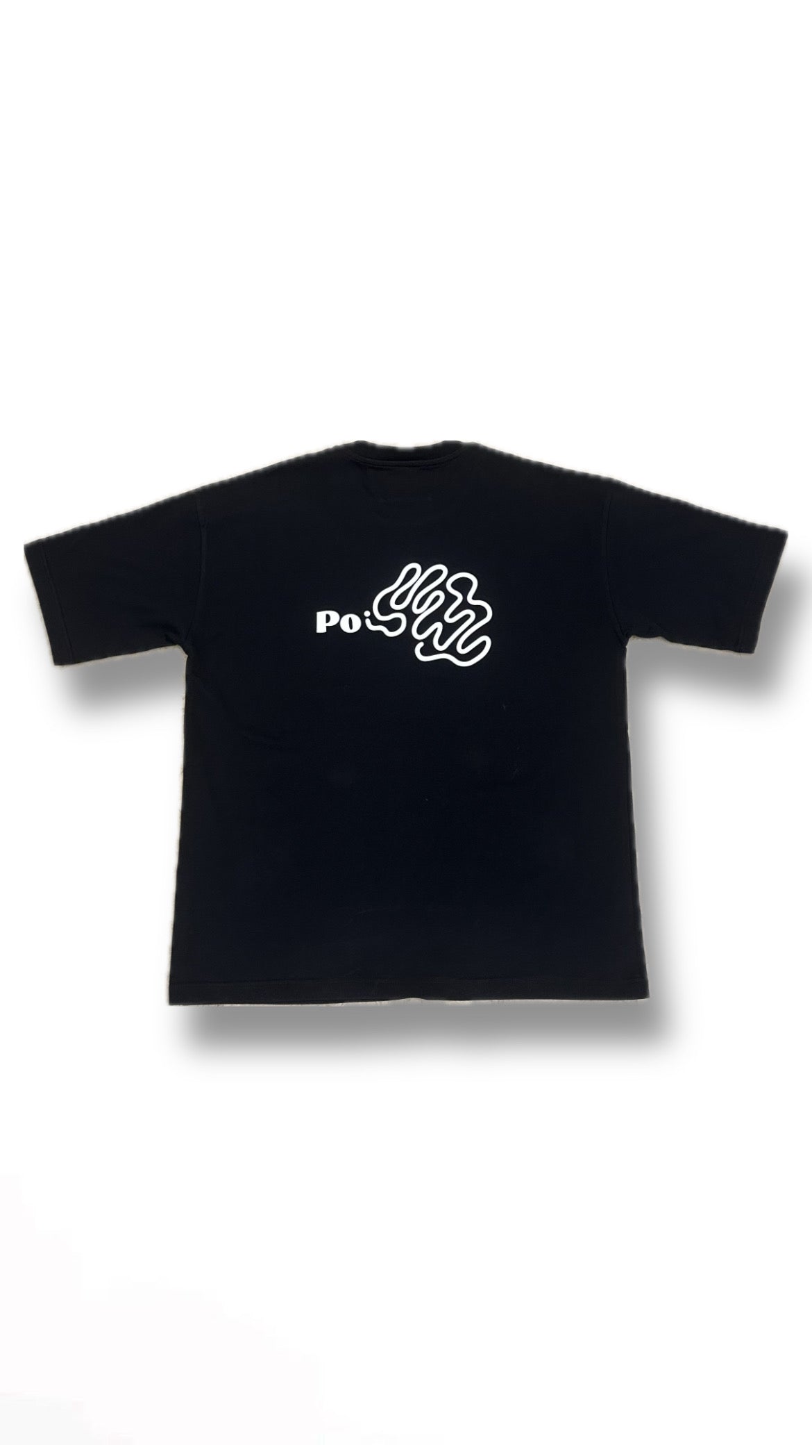 Abstract Flow Graphic Tee – Black