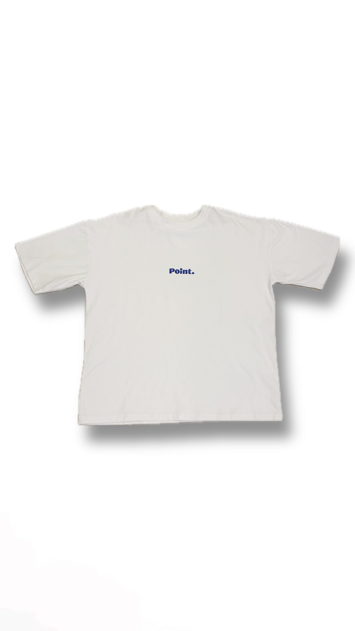 Abstract Flow Graphic Tee – White